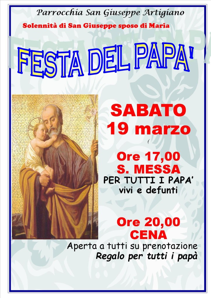 FESTA DEL PAPA' 2016