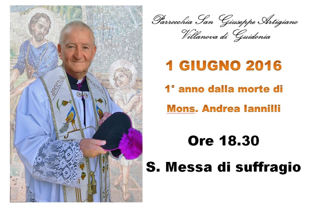 1 anniversario morte Mons Andrea Iannilli