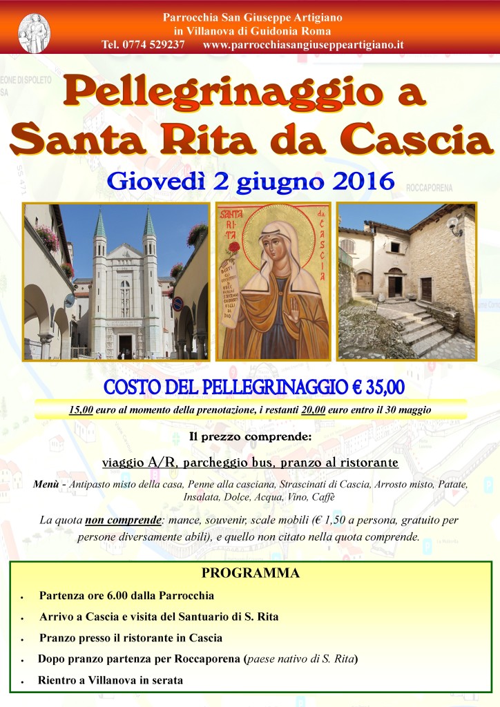 pellegrinaggio cascia