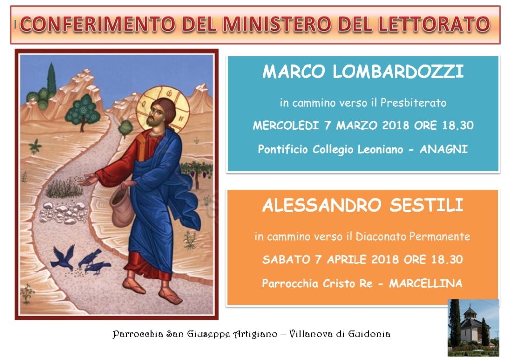 Lettorato Marco e Alessandro 2018