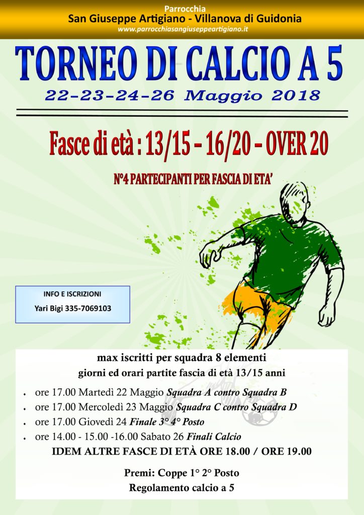 torneo calcetto 2018