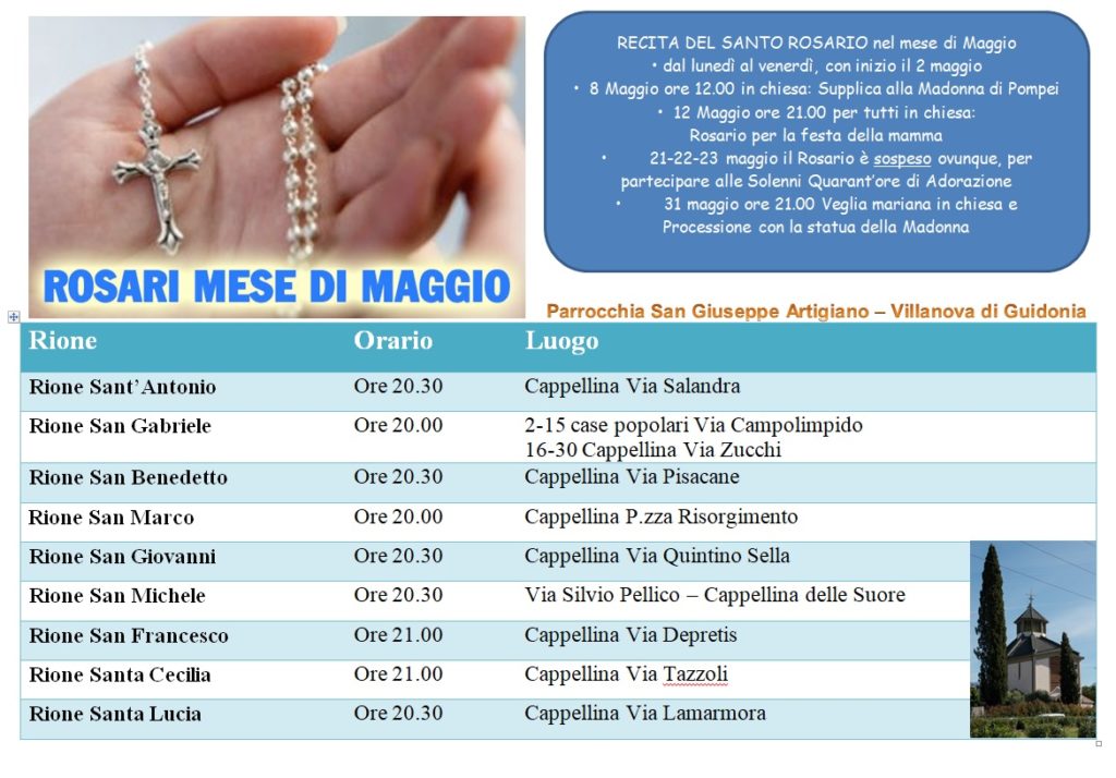 Rosario nei Rioni Maggio 2019